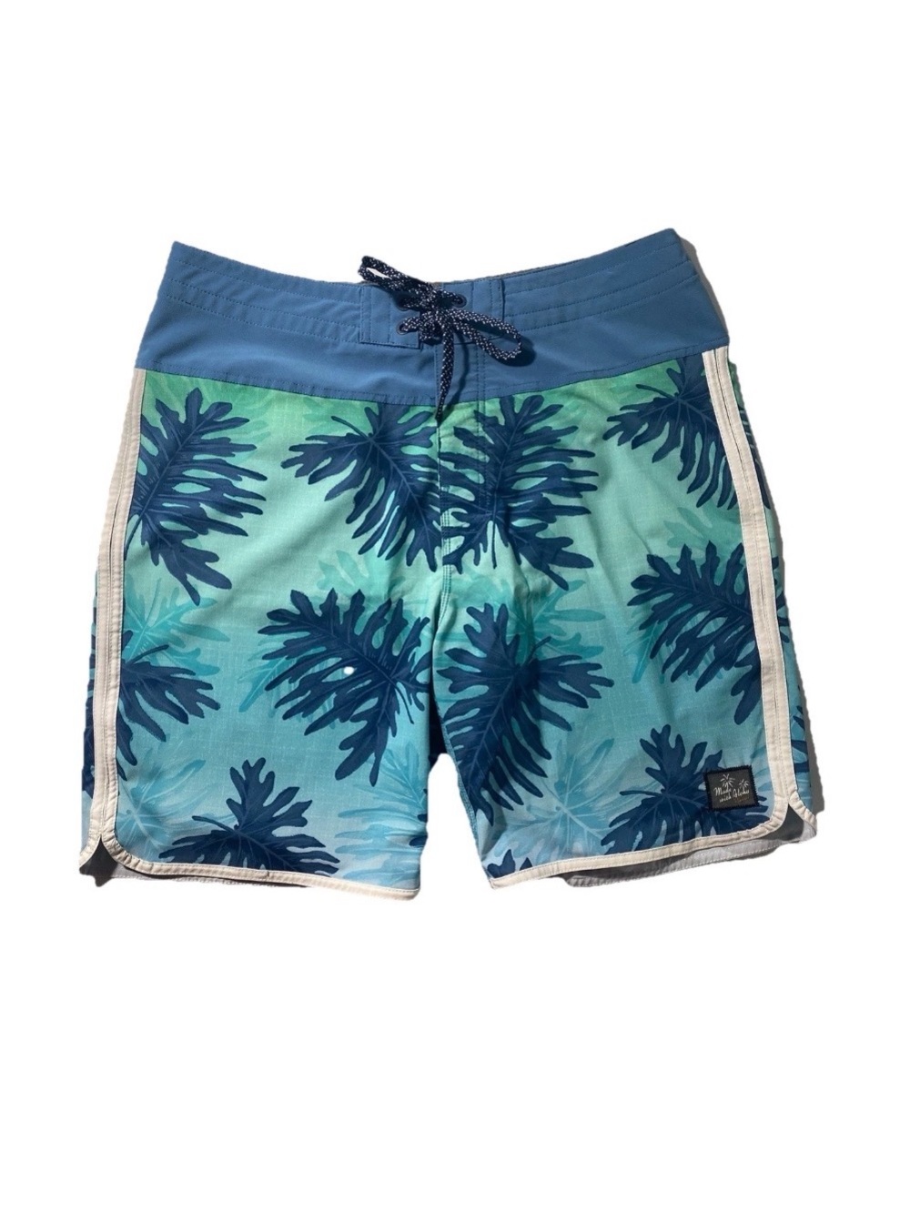 GOOD Size 31 Men's Rip Curl Boardshorts Stretch Mirage 8”I Polyester Blend Blue